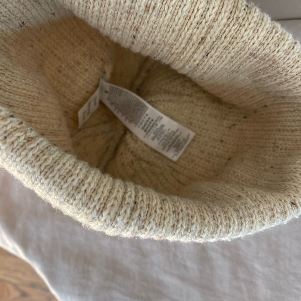 Vans Cream Knit Beanie Winter Hat Knitted Skateboard Skate One Size Fits All - Picture 4 of 6